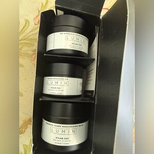 LUMIN system, charcoal, cleanser, exfoliating rub, moisturizing balm